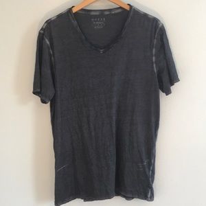 Guess, men’s Large V Neck Tee.